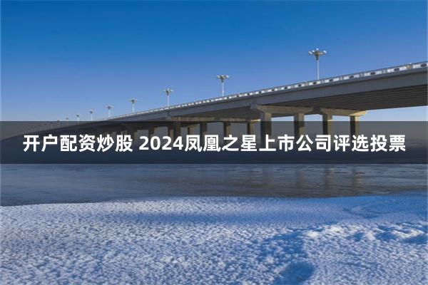 开户配资炒股 2024凤凰之星上市公司评选投票