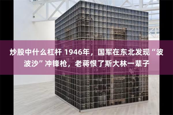 炒股中什么杠杆 1946年，国军在东北发现“波波沙”冲锋枪，老蒋恨了斯大林一辈子