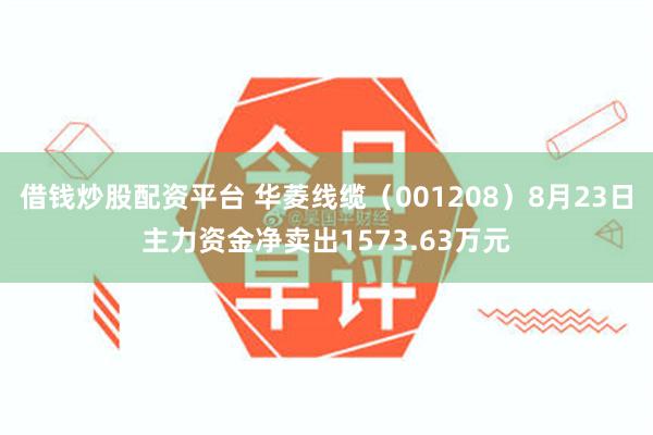 借钱炒股配资平台 华菱线缆（001208）8月23日主力资金净卖出1573.63万元