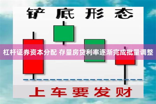 杠杆证券资本分配 存量房贷利率逐渐完成批量调整