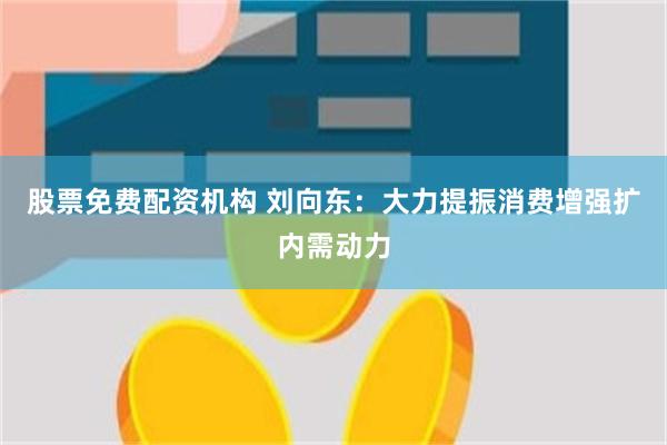 股票免费配资机构 刘向东：大力提振消费增强扩内需动力